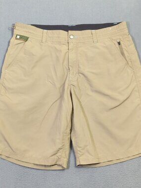 Howler Bros Horizon Hybrid Shorts Men's 36 Brown Taupe Nylon Outdoor Hiking Camp